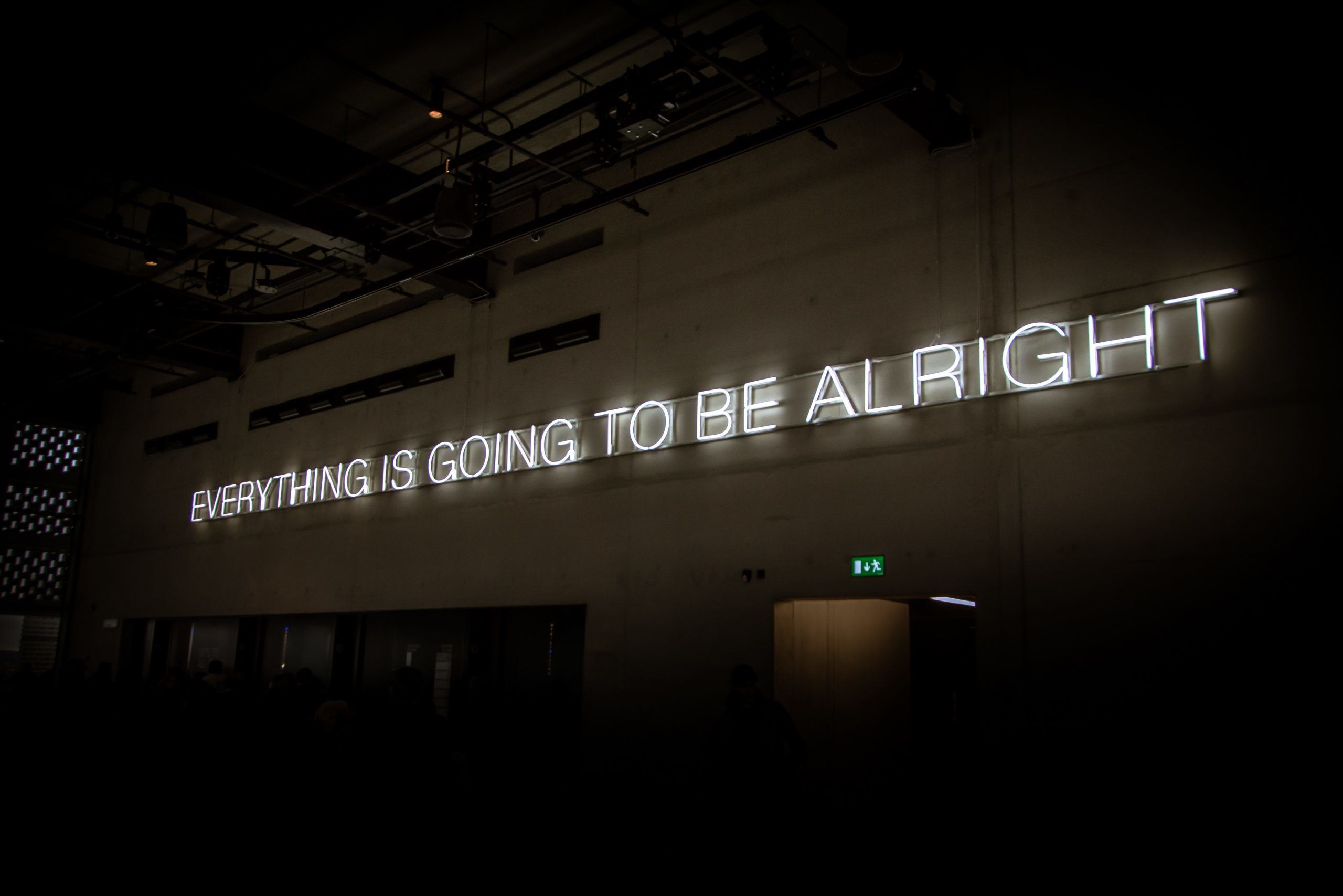 The Meaning of “Whispering Hope” neon light signage on wall