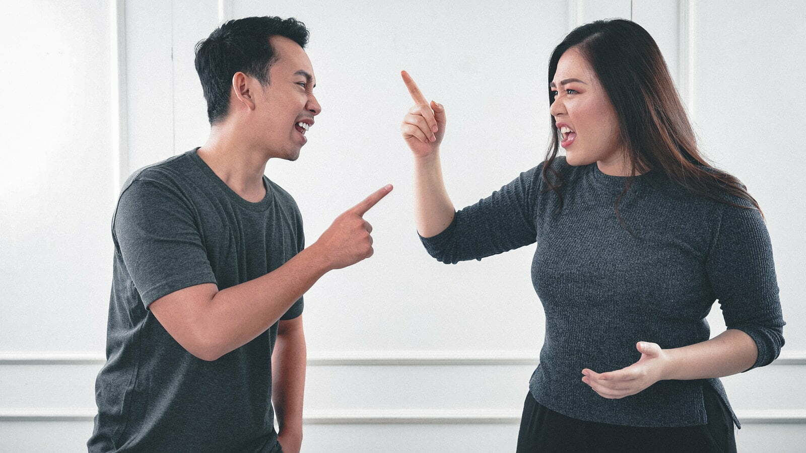 3 Tips For Divorcing a Narcissistic Spouse man in gray crew neck long sleeve shirt standing beside woman in black crew neck shirt