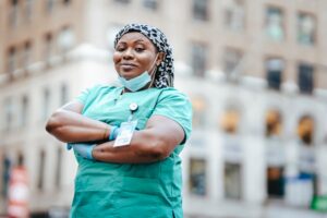 Free Woman in Medical Frontliner Uniform  Stock Photo