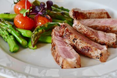 Free Asparagus Steak photo and picture